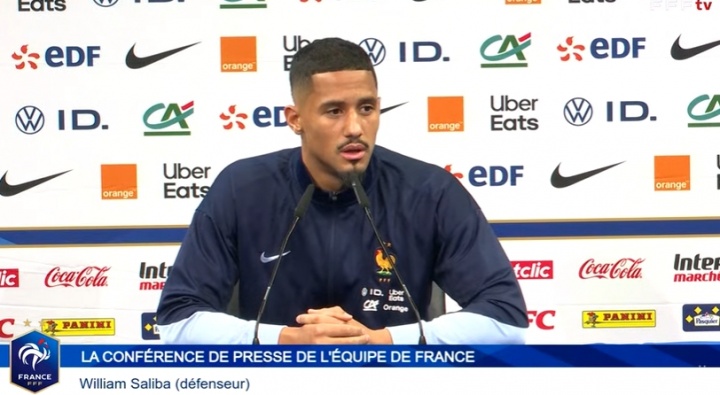 萨利巴谈复仇恩佐:在枪手没输过他,很乐意世界杯上再遇到阿根廷